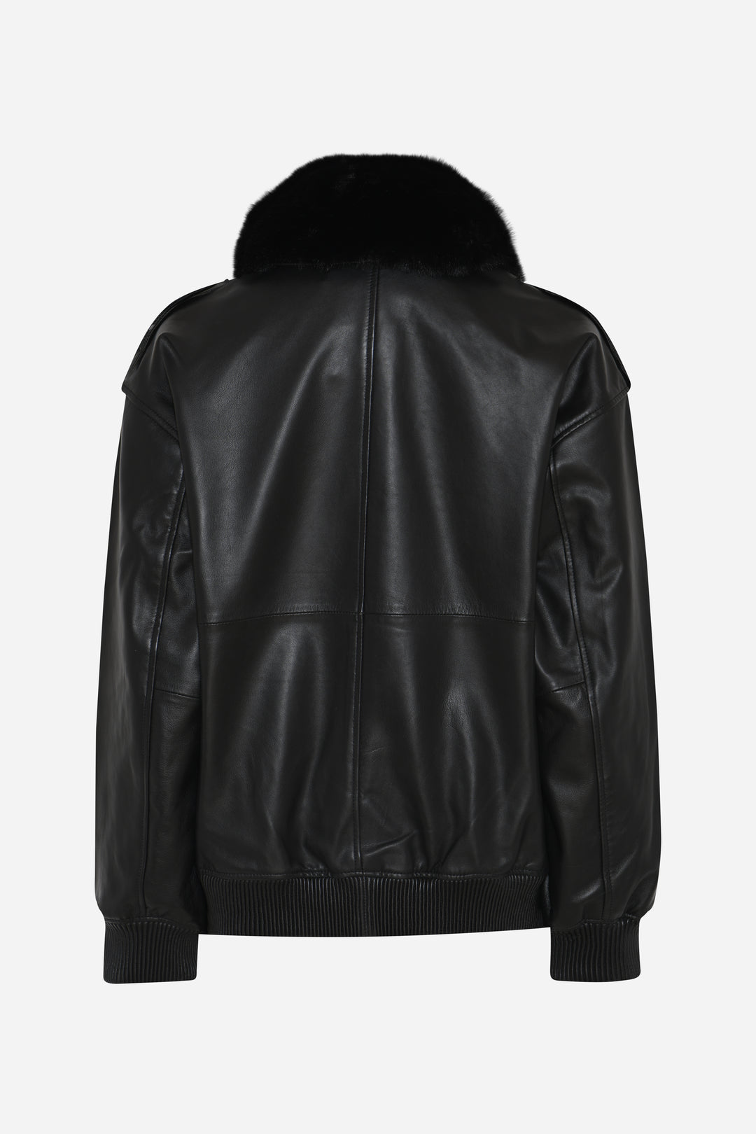 Bruuns Bazaar Women LeatherBBpilot jakke Overtøj Black