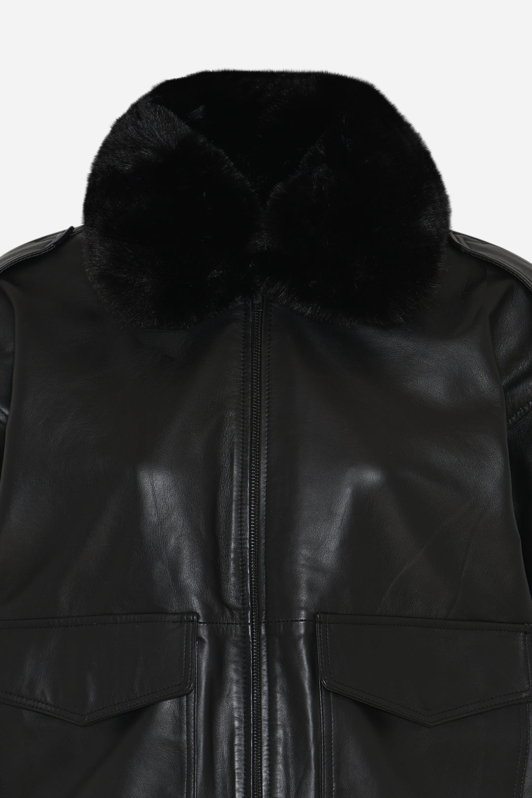 Bruuns Bazaar Women LeatherBBpilot jakke Overtøj Black