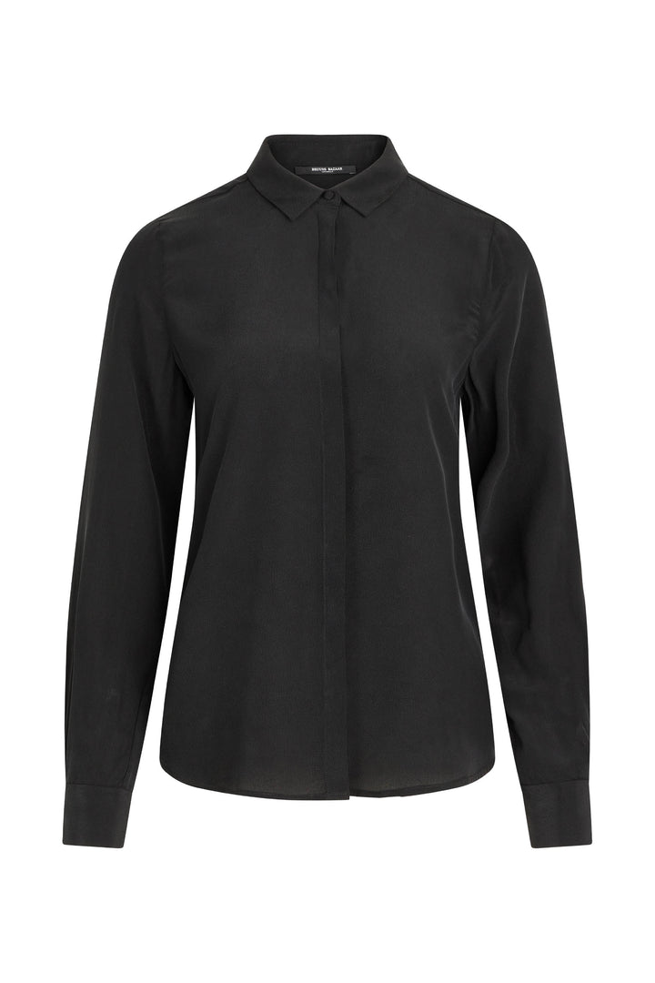 Bruuns Bazaar Women LillieBBCorinna silkshirt Shirts Black