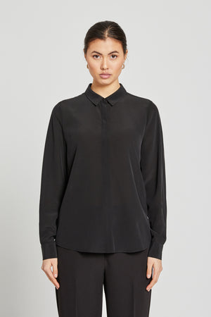 Bruuns Bazaar Women LillieBBCorinna silkeskjorte Skjorter Black