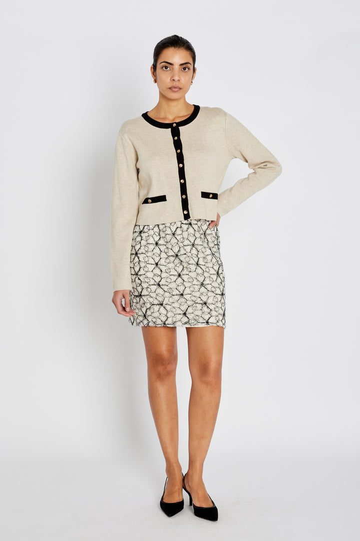 Bruuns Bazaar Women ManicariaBBJoanas nederdel Nederdele Cream / Black