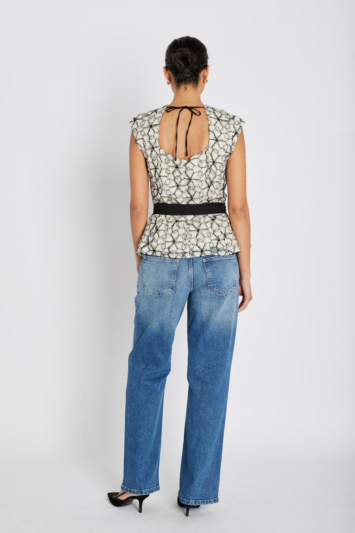 Bruuns Bazaar Women ManicariaBBOriia bluse Bluser Cream / Black