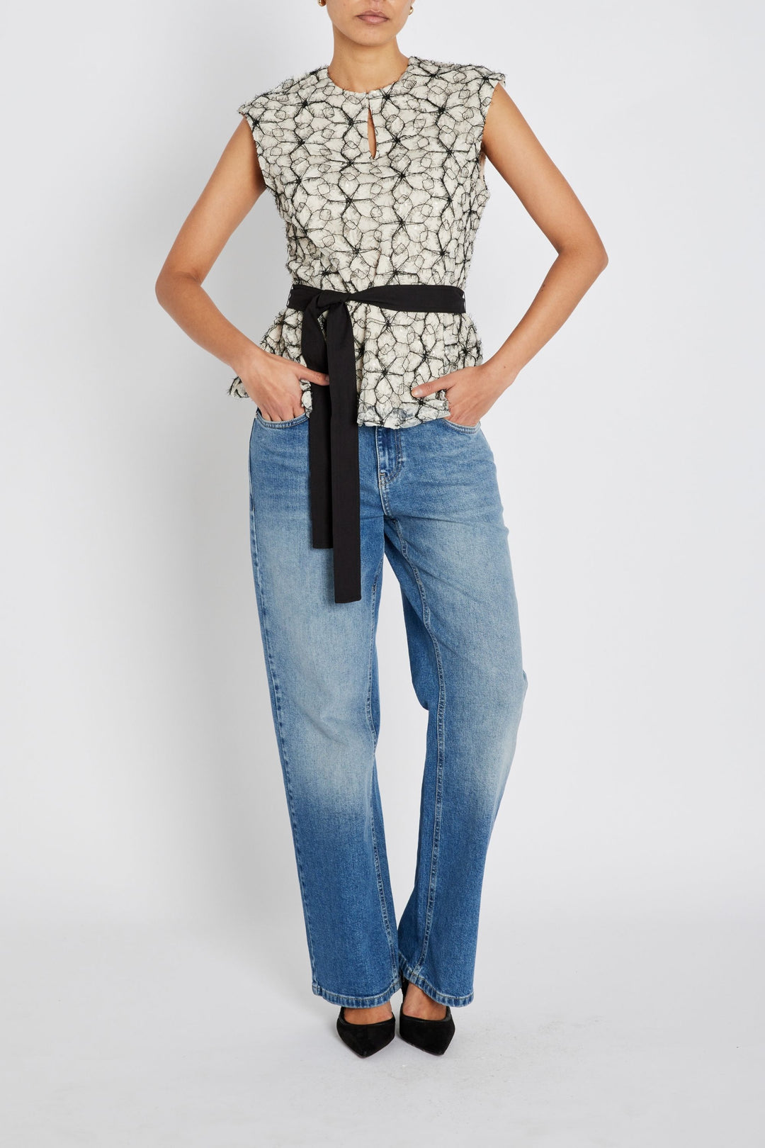 Bruuns Bazaar Women ManicariaBBOriia bluse Bluser Cream / Black