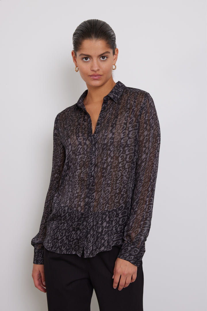 Bruuns Bazaar Women MapleBBCorinna skjorte Skjorter Black  print
