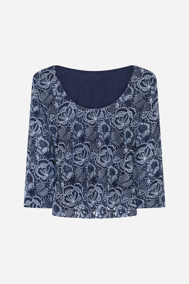 Bruuns Bazaar Women MauritiaBBIgnara bluse Bluser Blue flower