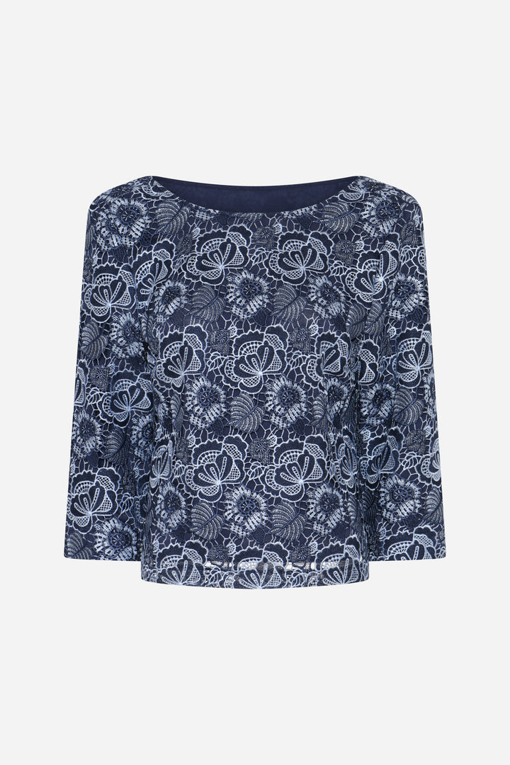 Bruuns Bazaar Women MauritiaBBIgnara bluse Bluser Blue flower