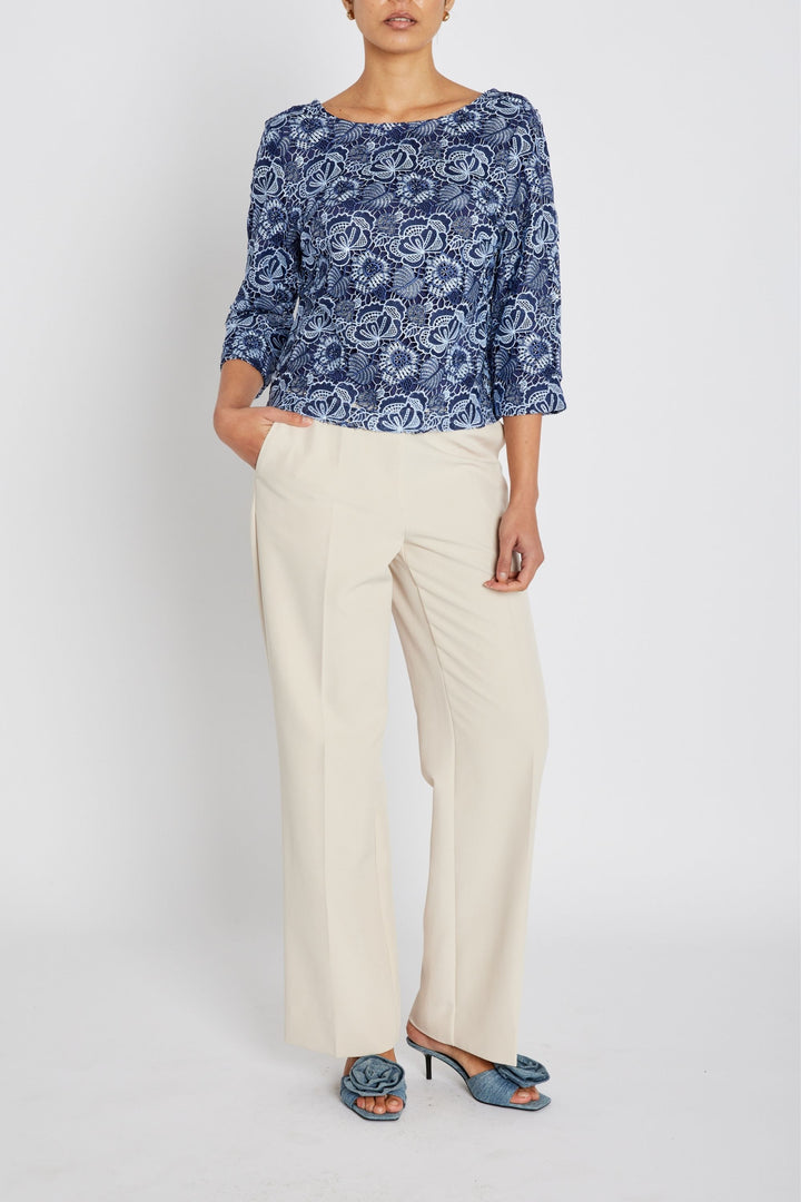 Bruuns Bazaar Women MauritiaBBIgnara bluse Bluser Blue flower