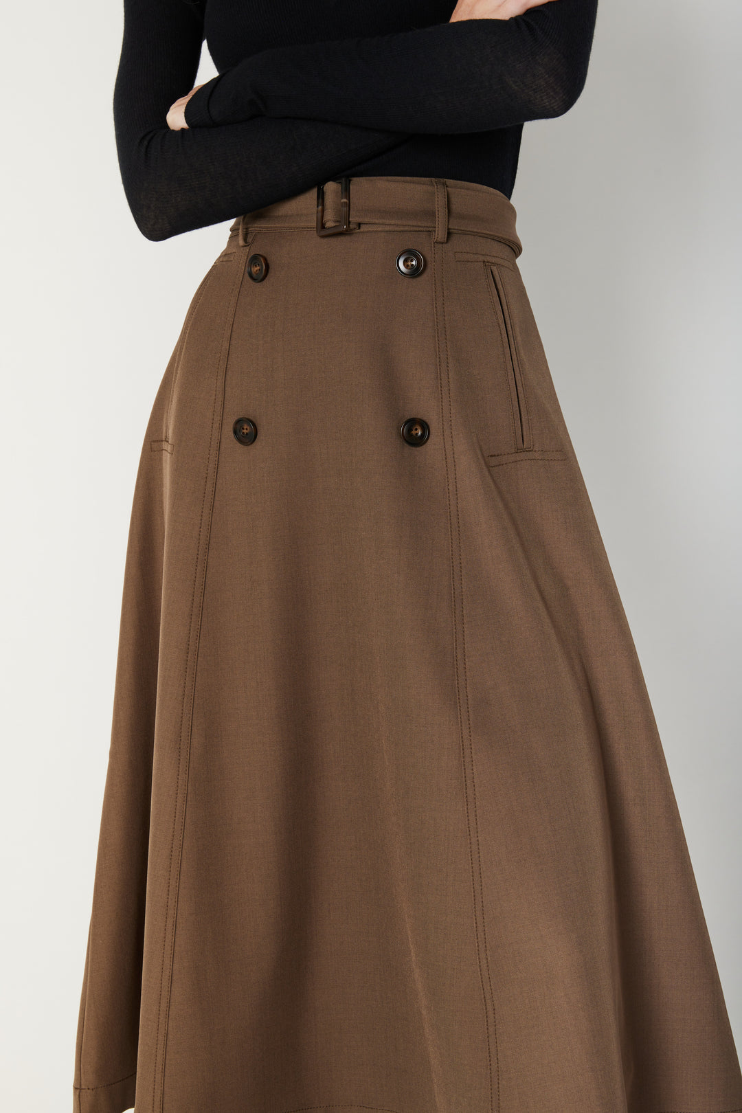 Bruuns Bazaar Women MedemiaBBTuri nederdel Nederdele Earth Brown