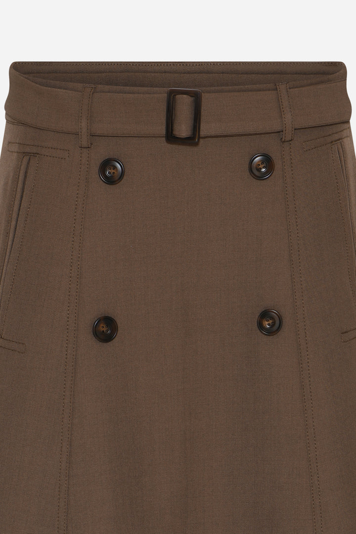 Bruuns Bazaar Women MedemiaBBTuri nederdel Nederdele Earth Brown