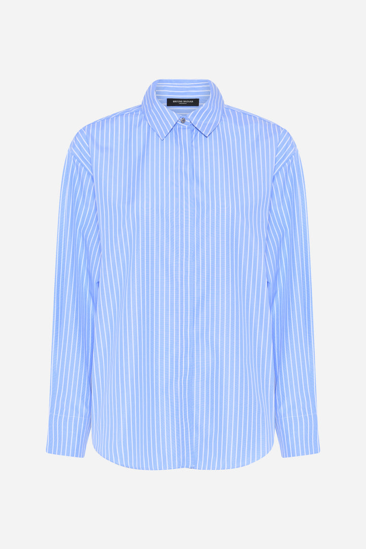 Bruuns Bazaar Women MesquiteBBBela skjorte Skjorter Blue Stripe