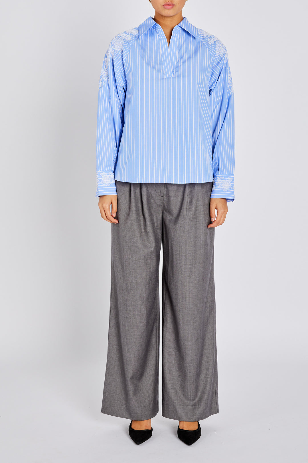 Bruuns Bazaar Women MesquiteBBKaloe bluse Bluser Blue Stripe