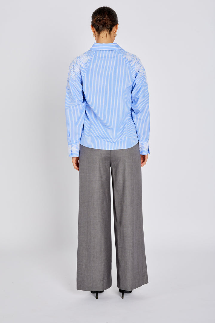 Bruuns Bazaar Women MesquiteBBKaloe bluse Bluser Blue Stripe