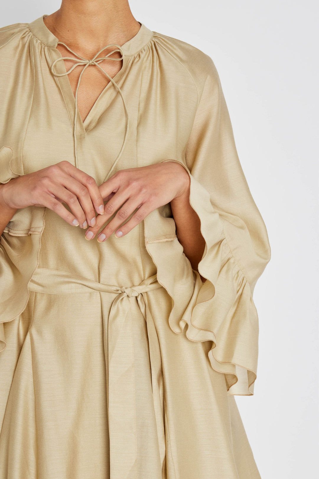 Bruuns Bazaar Women NengaBBSyrena kjole Kjoler Light Camel