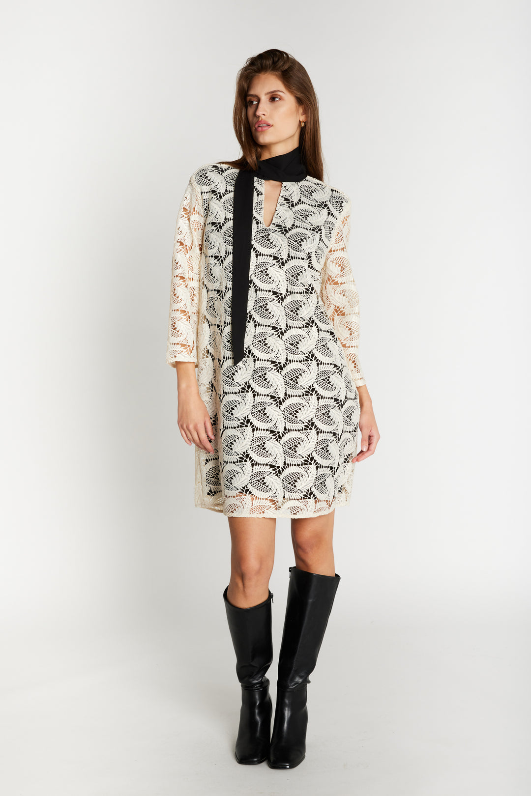 Bruuns Bazaar Women OenoBBAuriel kjole Kjoler Snow White / Gold