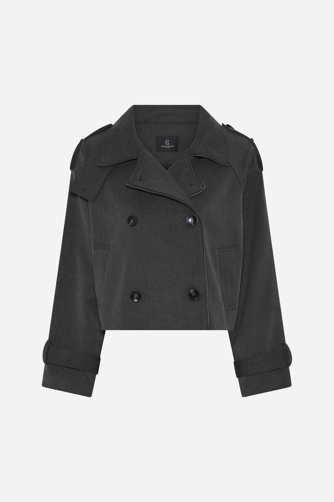 Bruuns Bazaar Women OncocaBBShort trenchcoat Overtøj Grey