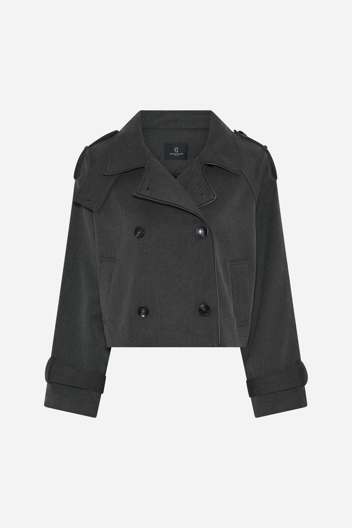 Bruuns Bazaar Women OncocaBBShort trenchcoat Overtøj Grey