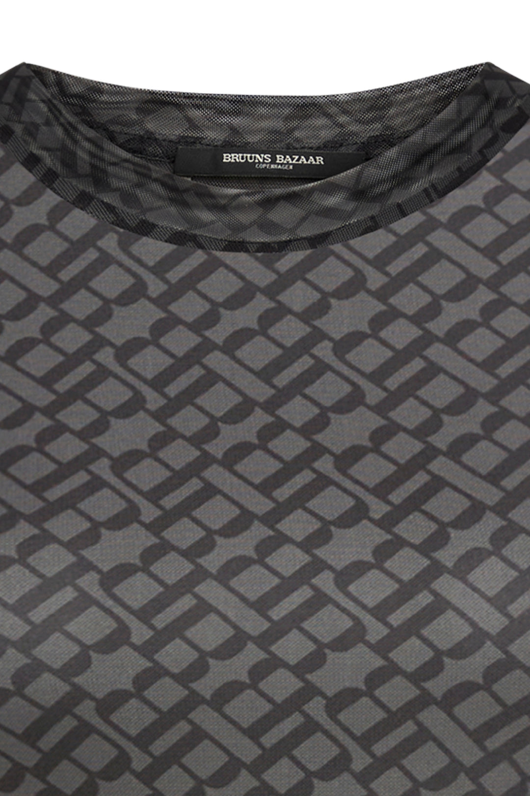 Bruuns Bazaar Women PhloxBBAstra blouse T-shirts Grey logo print