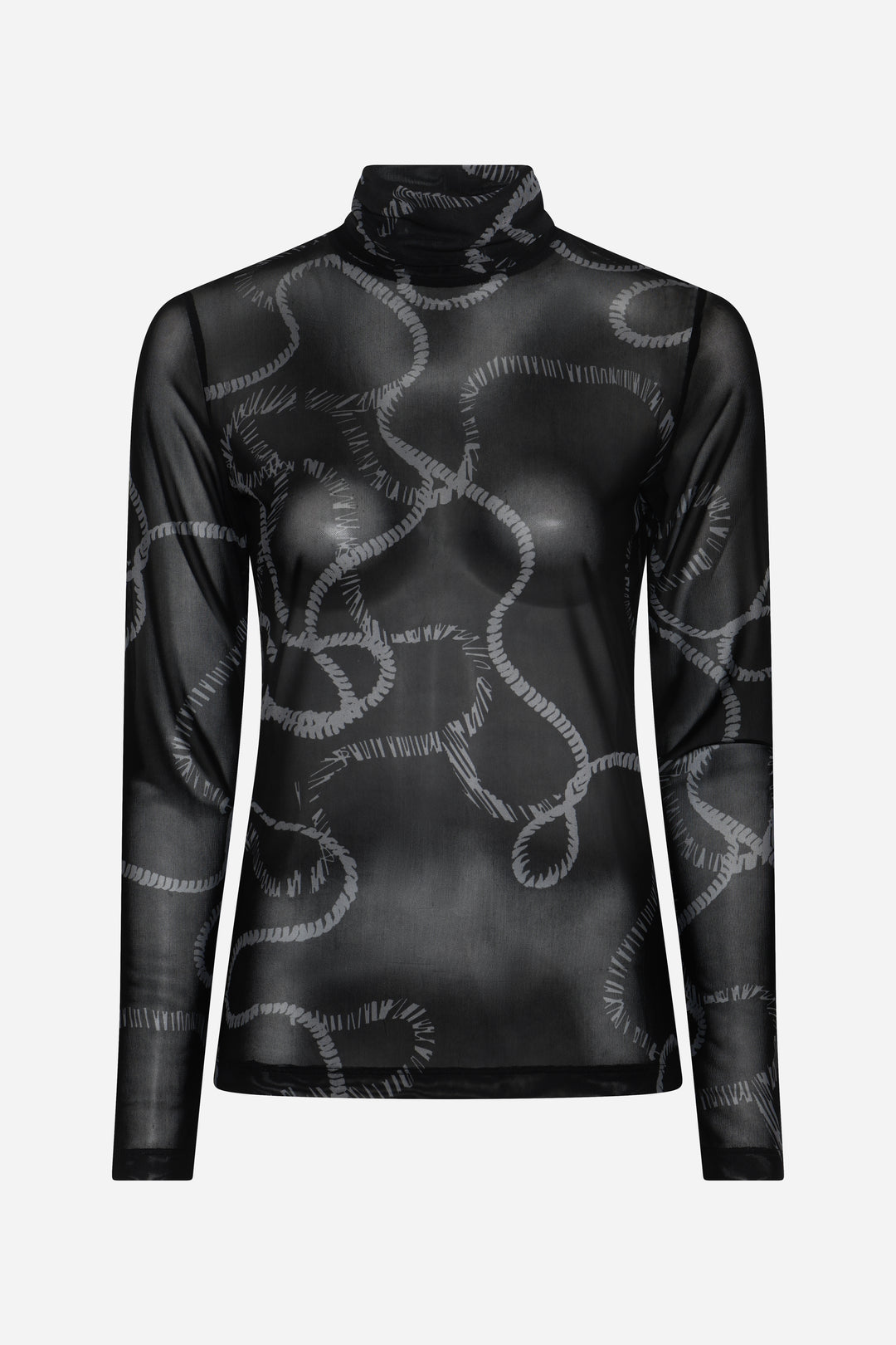 Bruuns Bazaar Women PhloxBBAstri bluse T-shirts Black robe print