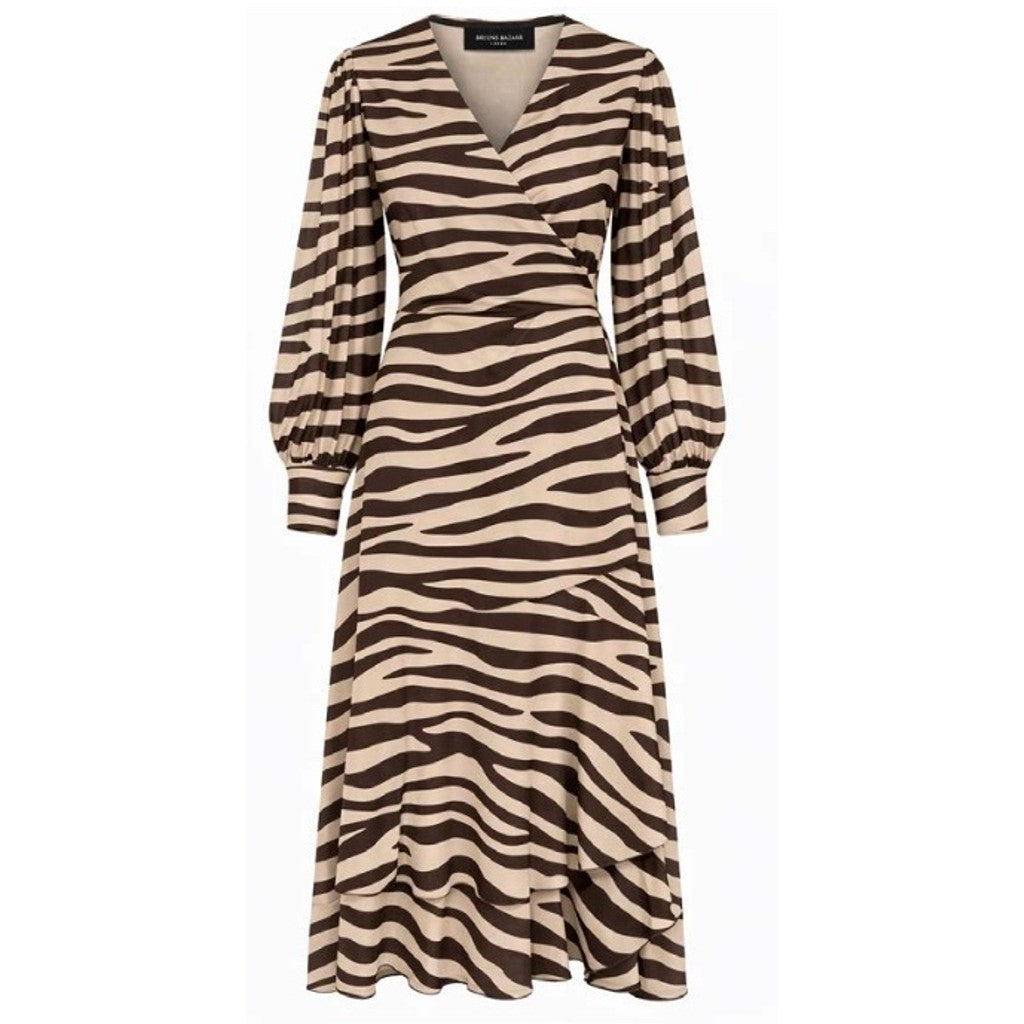 Bruuns Bazaar Women PhloxBBNora dress Kjoler Brown / beige zebra print