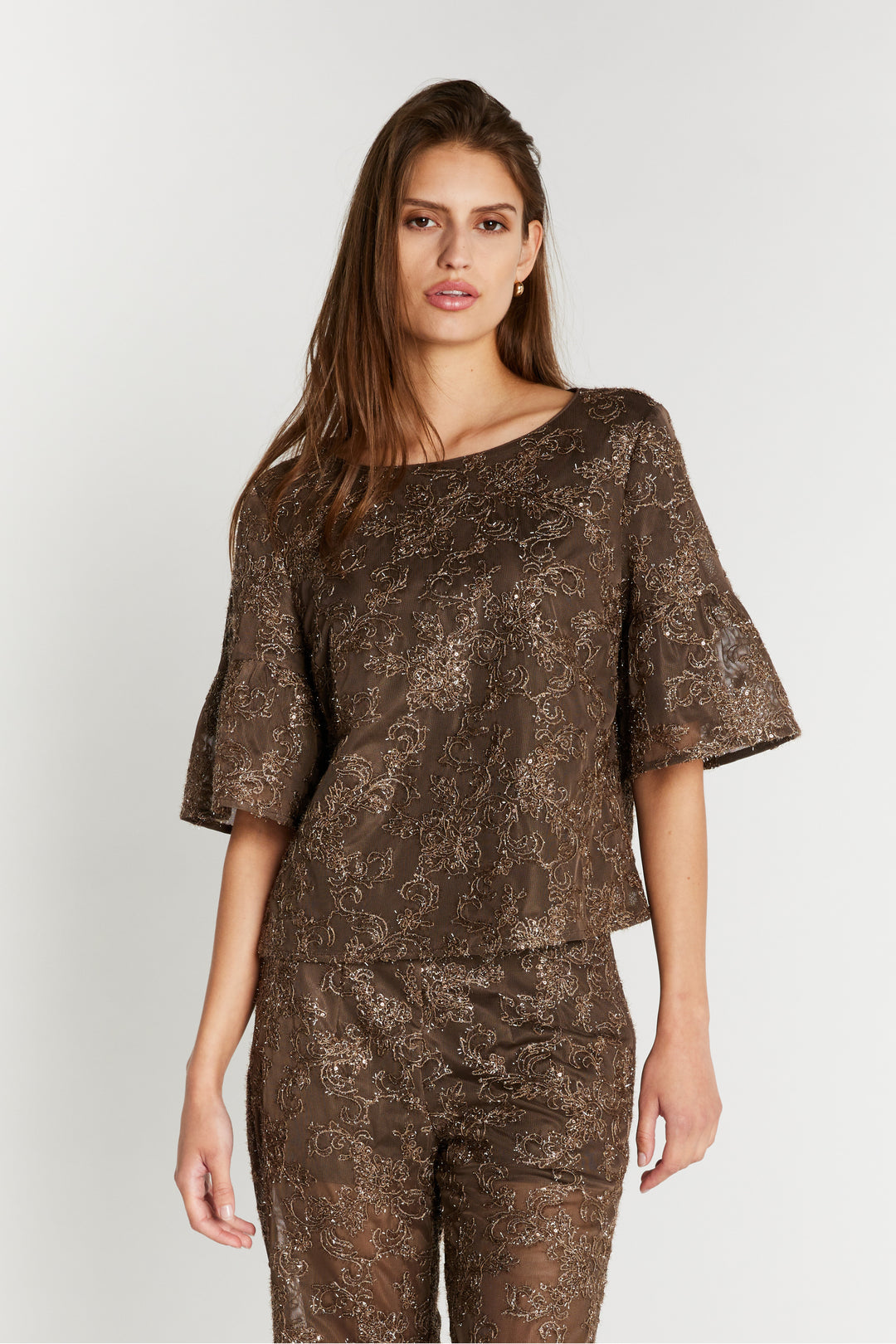 Bruuns Bazaar Women PholidoBBCarlie bluse Bluser Brown