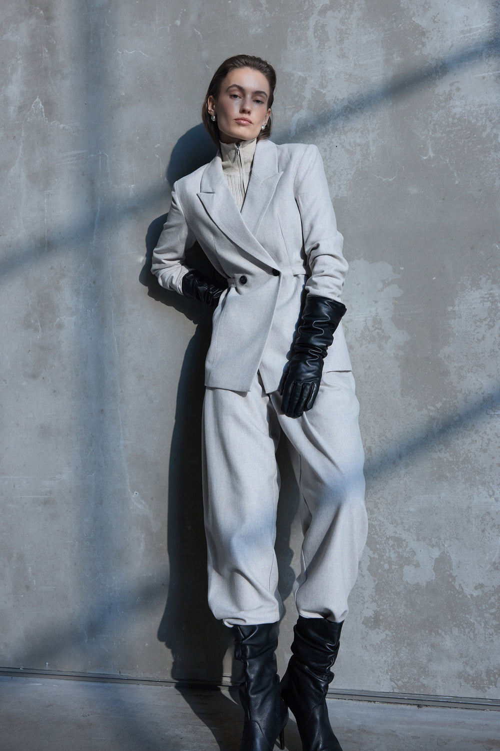Bruuns Bazaar Women PhorbeBBJonat bukser Bukser Light grey melange
