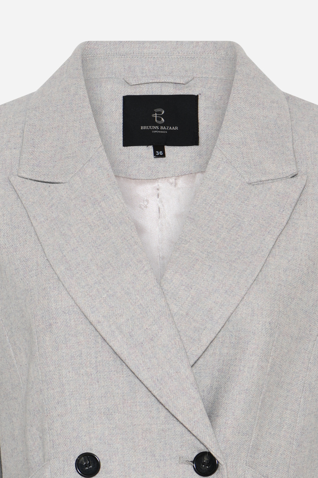 Bruuns Bazaar Women PhorbeBBSahna blazer Blazere Light grey melange