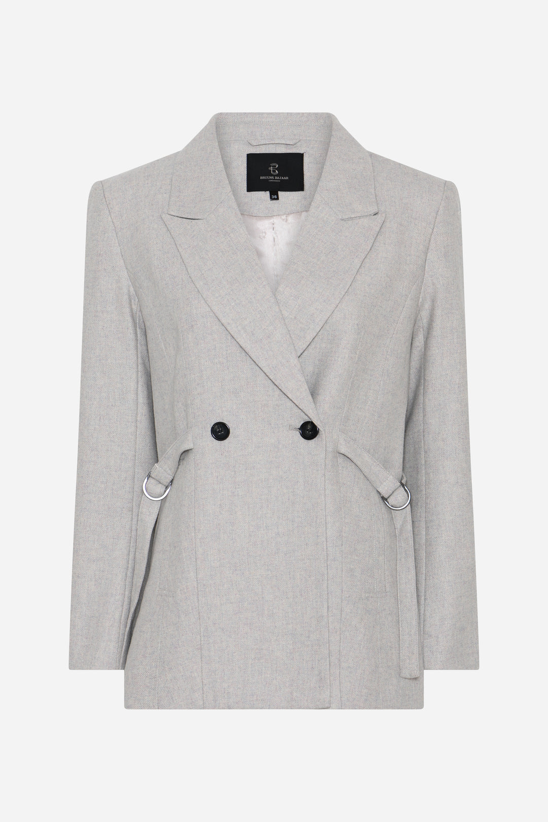 Bruuns Bazaar Women PhorbeBBSahna blazer Blazere Light grey melange