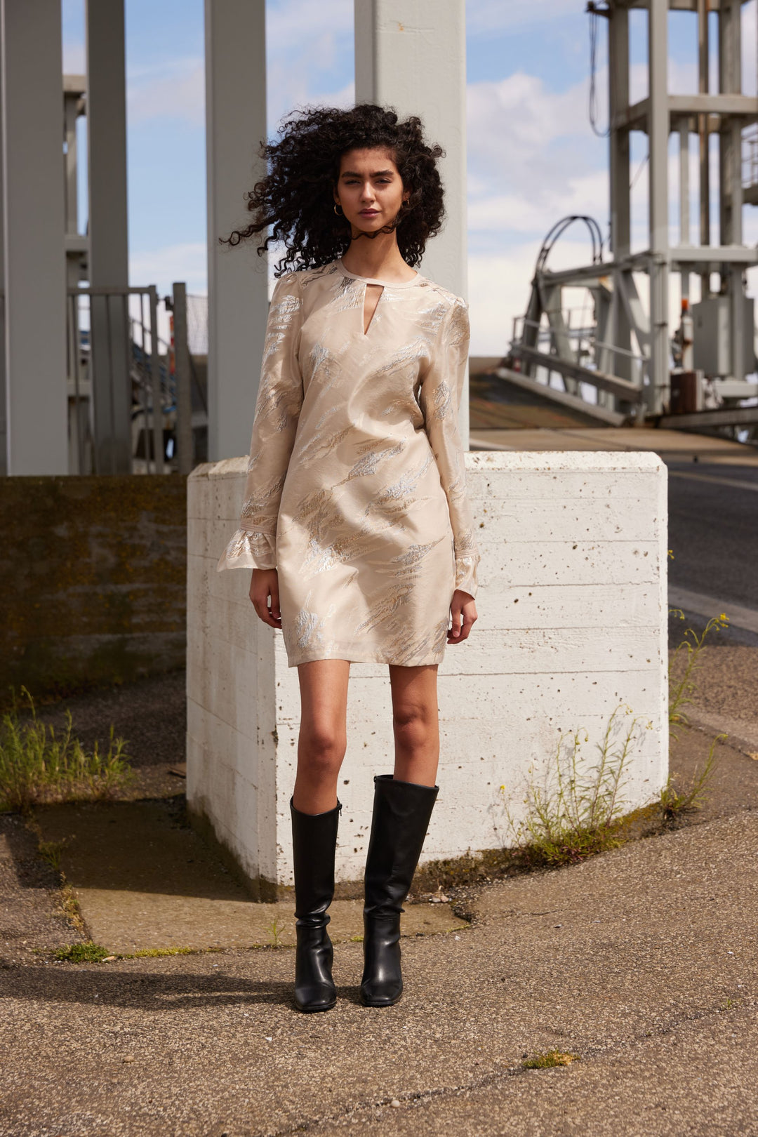 Bruuns Bazaar Women PlantagoBBTheni kjole Kjoler Light Gold