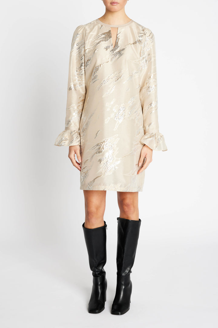 Bruuns Bazaar Women PlantagoBBTheni kjole Kjoler Light Gold