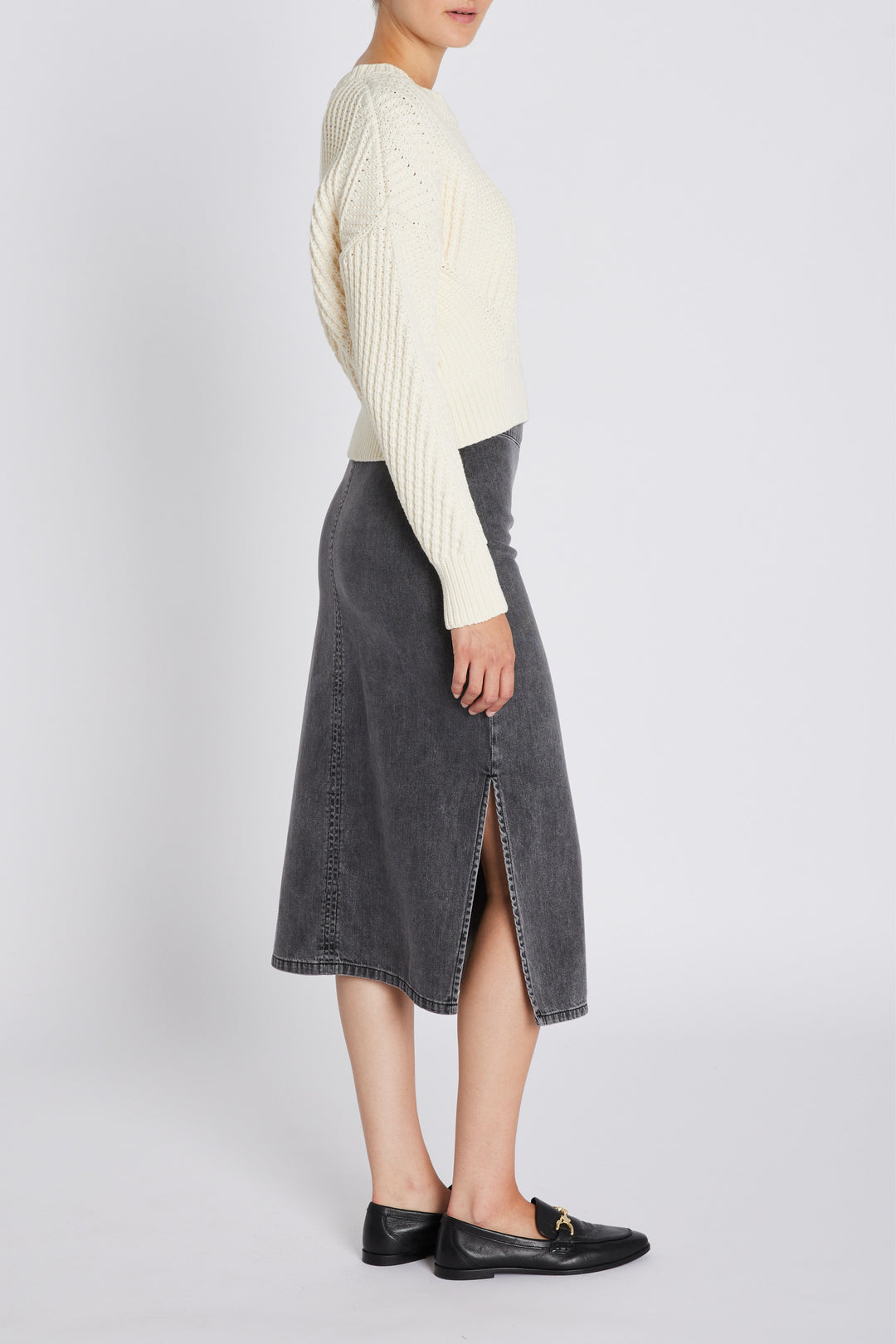 Bruuns Bazaar Women PlatieBBEmmi nederdel Nederdele Grey denim