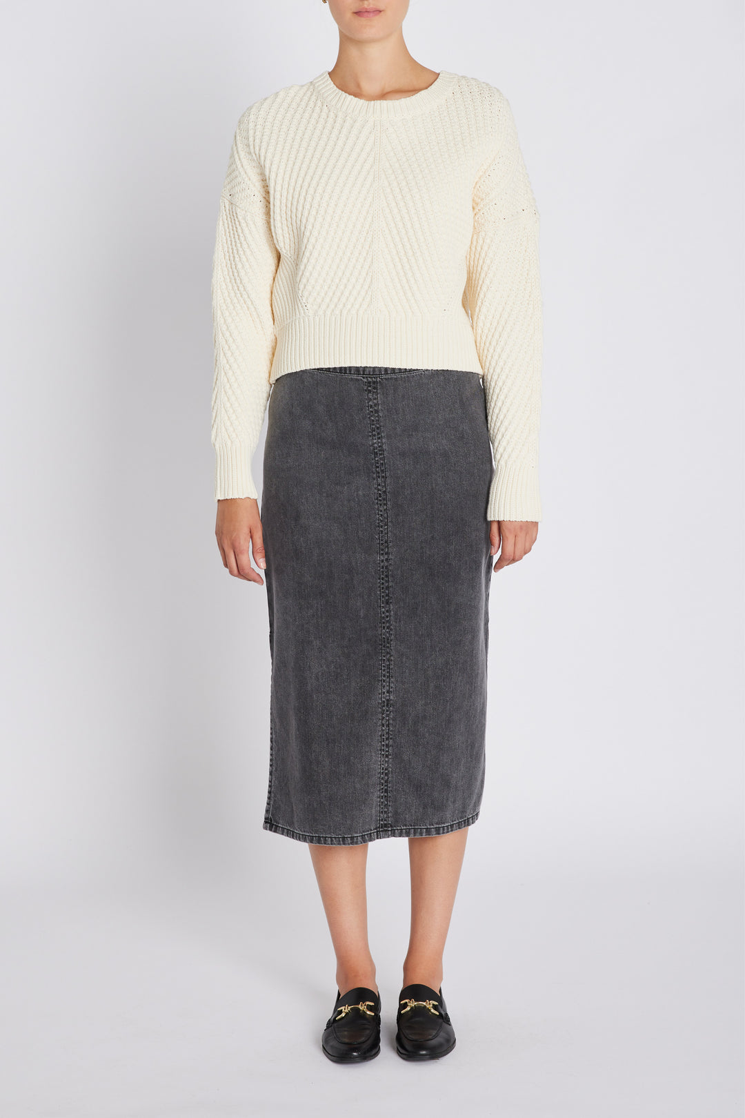 Bruuns Bazaar Women PlatieBBEmmi nederdel Nederdele Grey denim