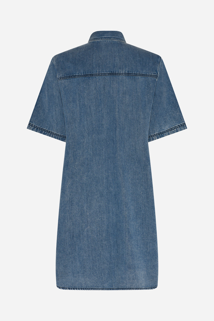 Bruuns Bazaar Women PlatieBBZigata kjole Kjoler Blue Denim