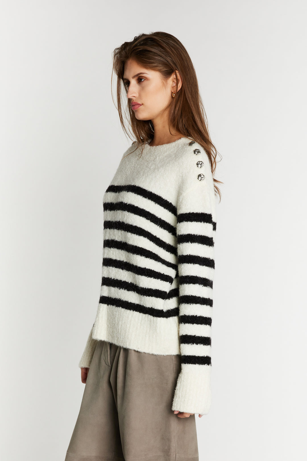 Bruuns Bazaar Women PompomBBAddie strik Strik Snow white / black