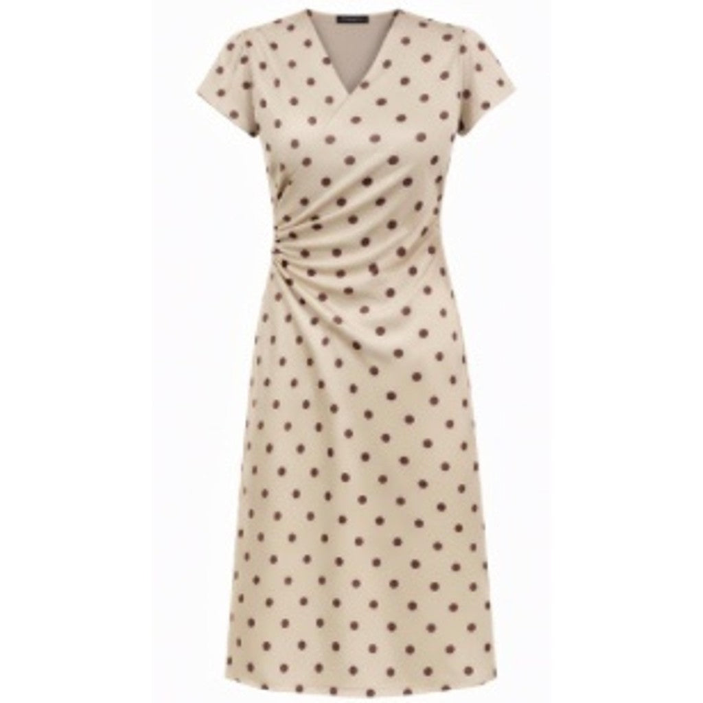 Bruuns Bazaar Women RaisellaBBNeema kjole Kjoler Beige w brown dots