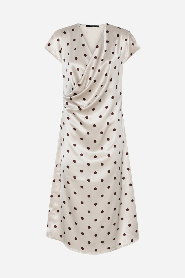 Bruuns Bazaar Women RaisellaBBNeema kjole Kjoler Beige w brown dots