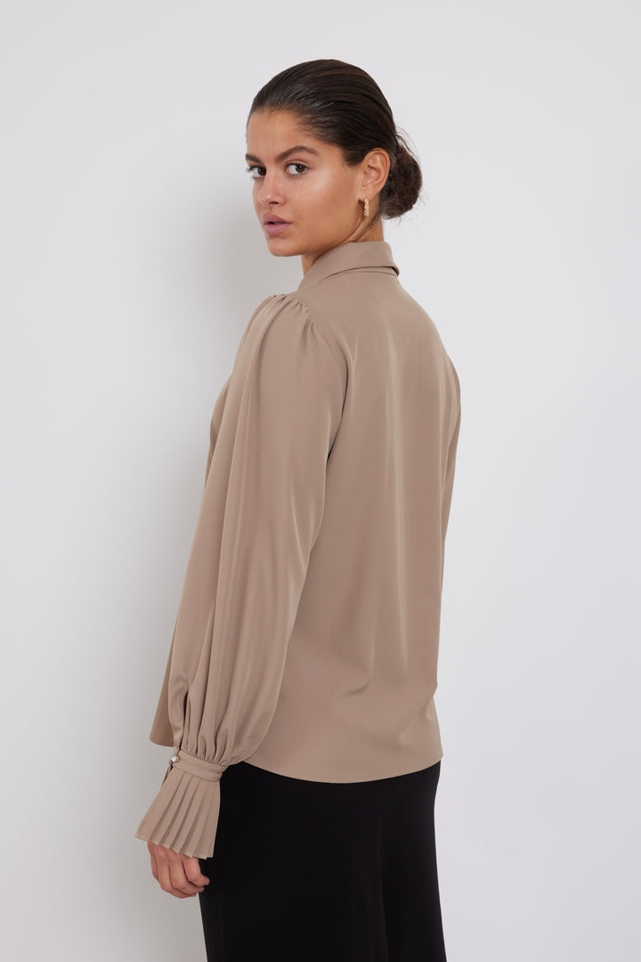 Bruuns Bazaar Women RatumaBBAddy blouse Bluser Roasted Grey Khaki