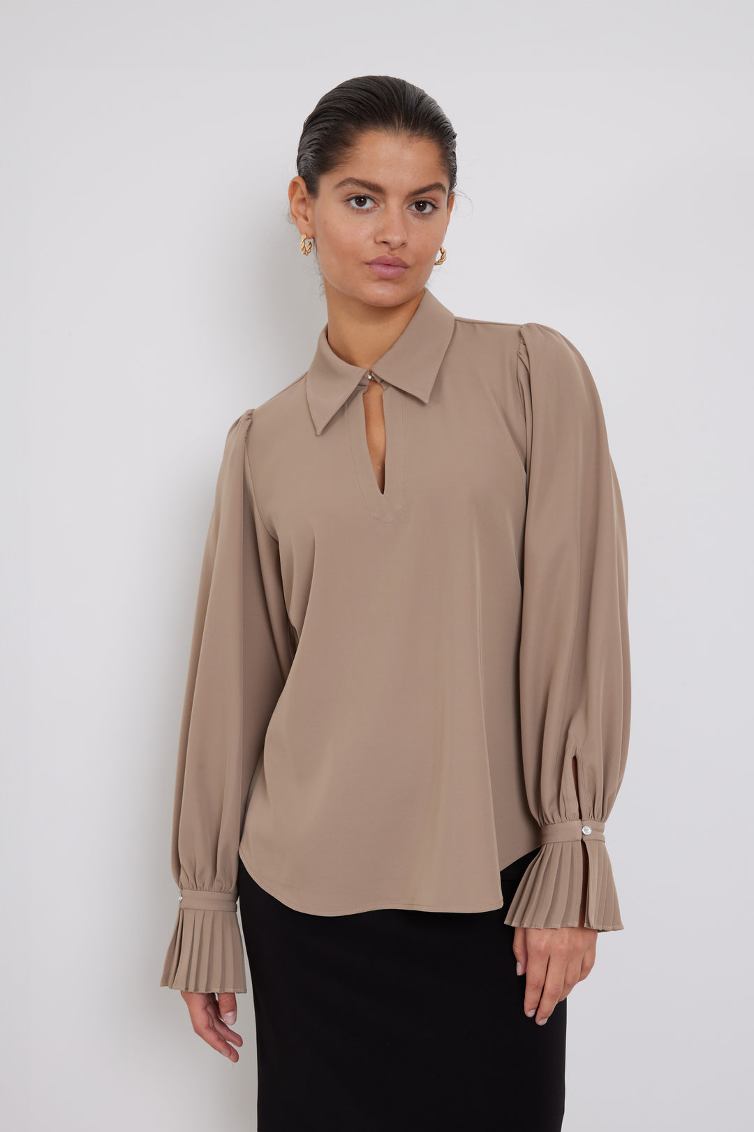 Bruuns Bazaar Women RatumaBBAddy blouse blouse Roasted Grey Khaki