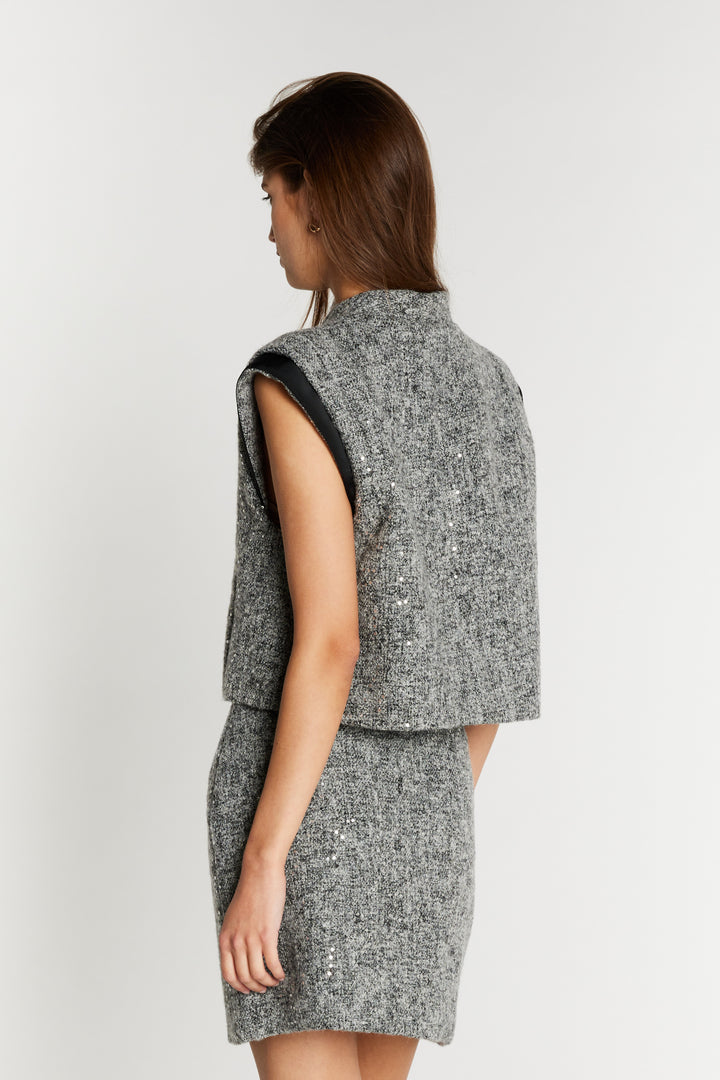 Bruuns Bazaar Women RhytisBBJoanina nederdel Nederdele Grey Melange