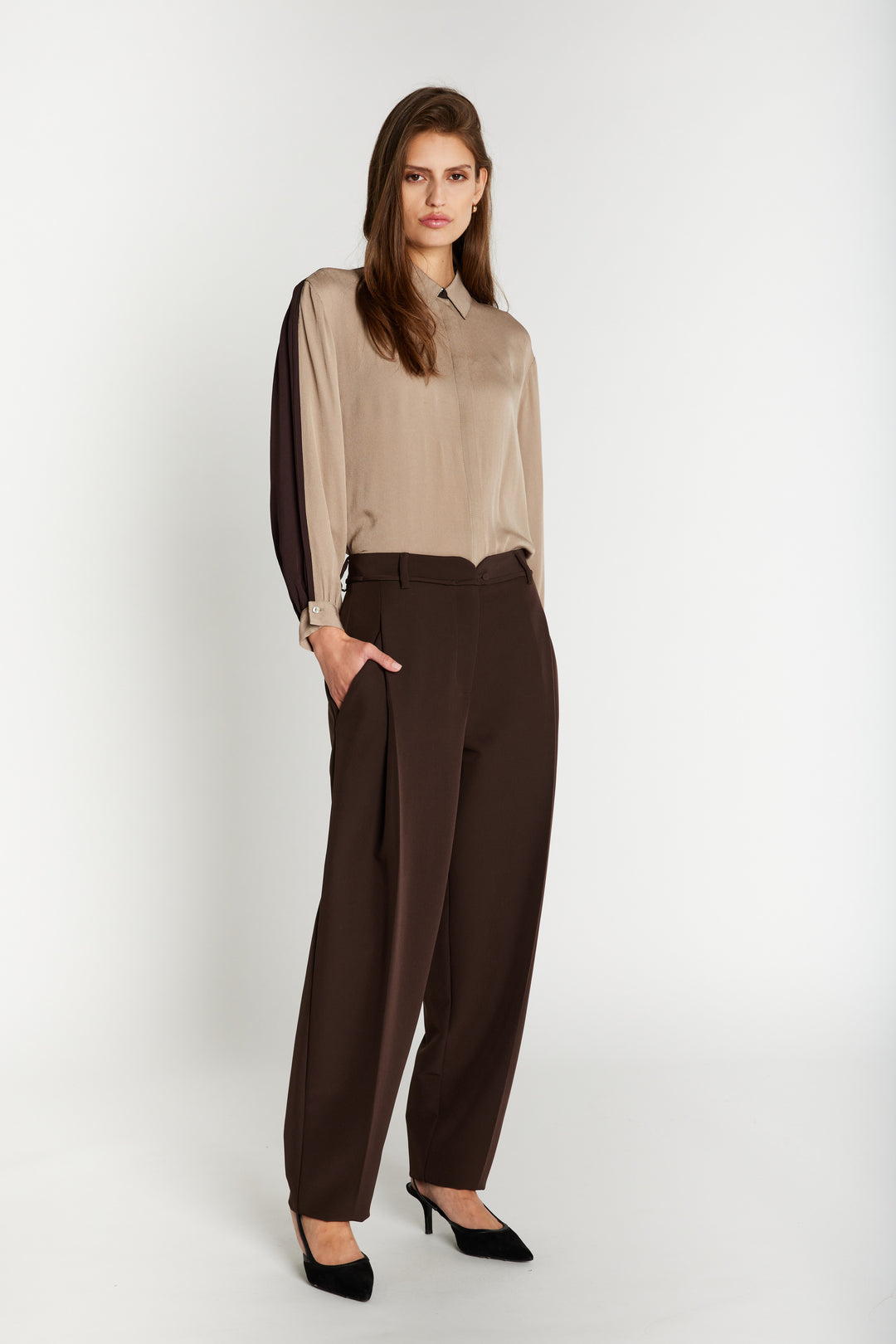 Bruuns Bazaar Women RubySusBBJonat bukser Bukser Dark Brown