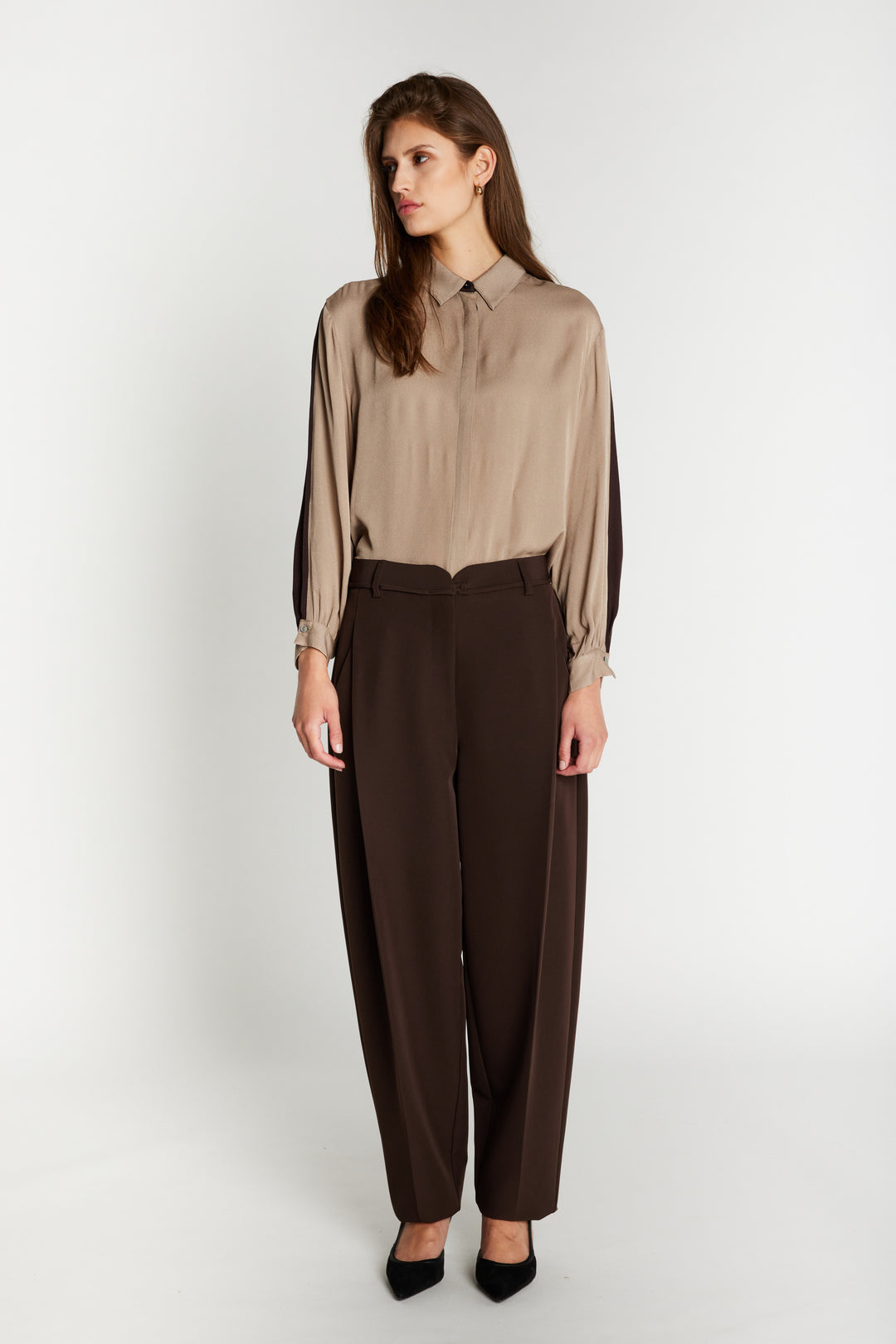 Bruuns Bazaar Women RubySusBBJonat bukser Bukser Dark Brown