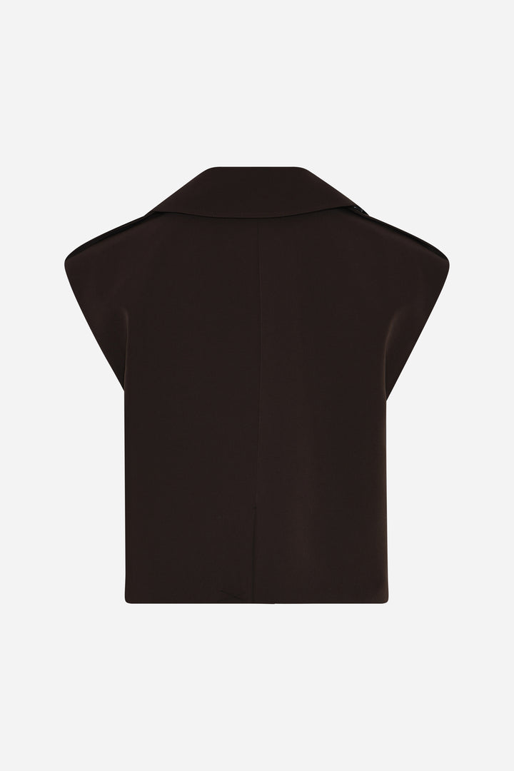 Bruuns Bazaar Women RubySusBBLita vest Vest Dark Brown