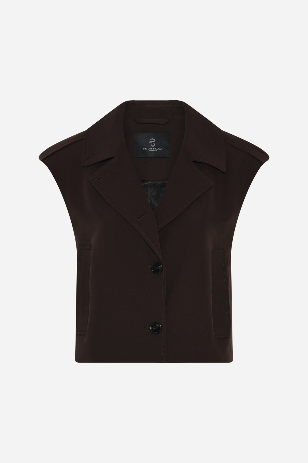 Bruuns Bazaar Women RubySusBBLita vest Vest Dark Brown