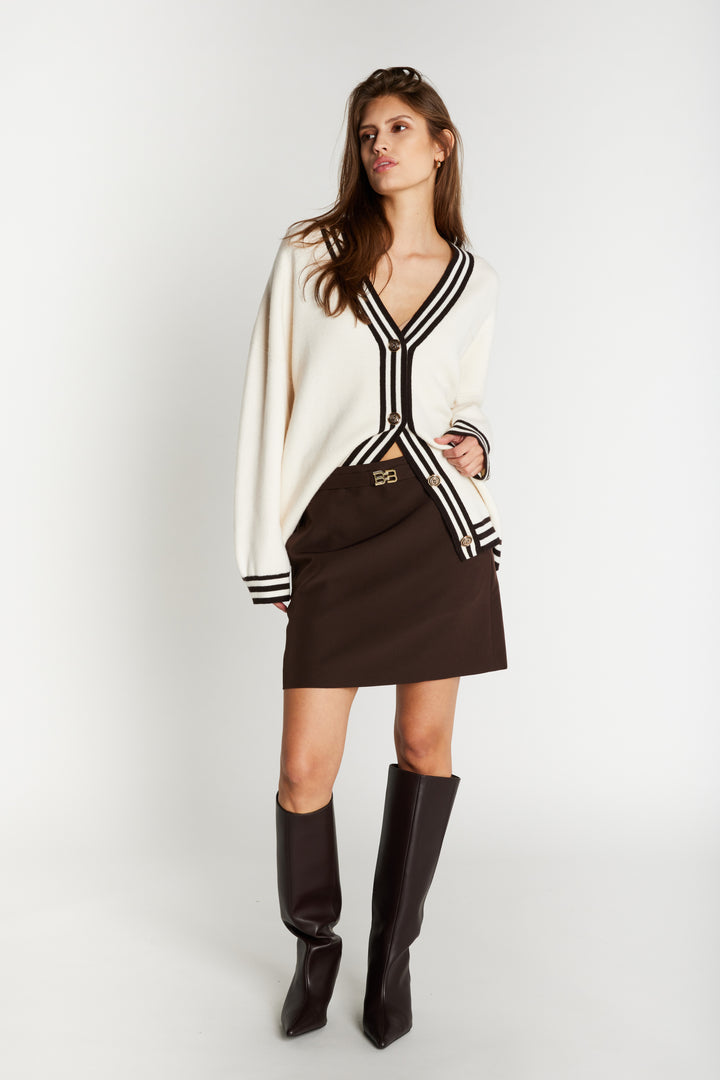 Bruuns Bazaar Women RubySusBBOenne nederdel Nederdele Dark Brown