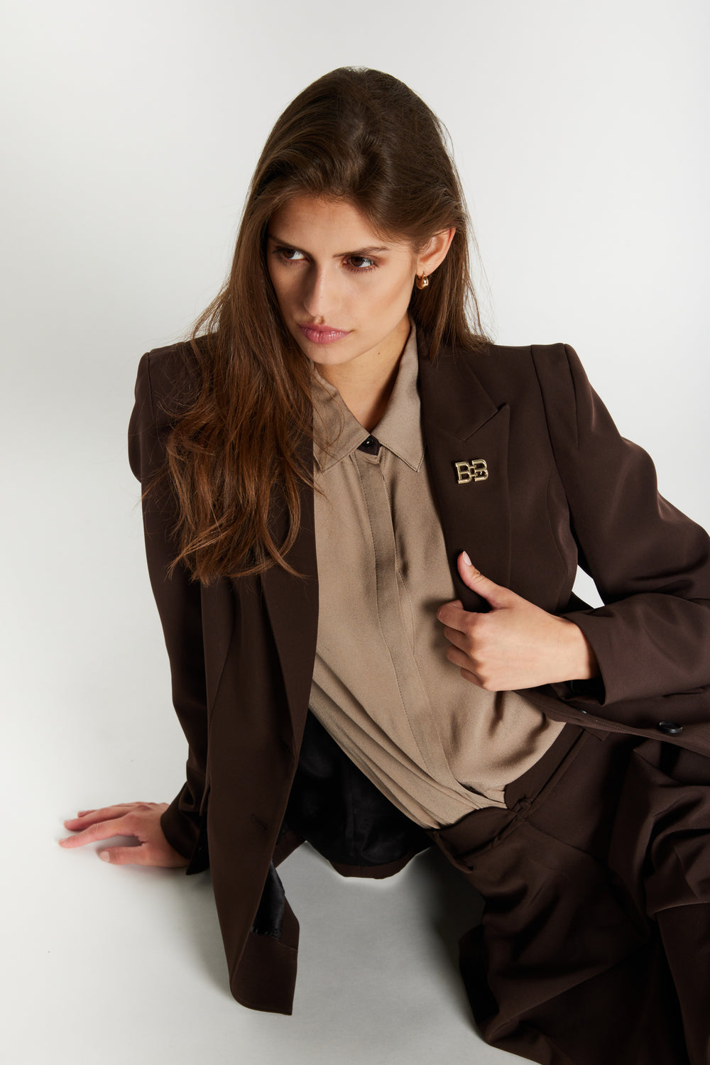 Bruuns Bazaar Women RubySusBBSora blazer Blazere Dark Brown