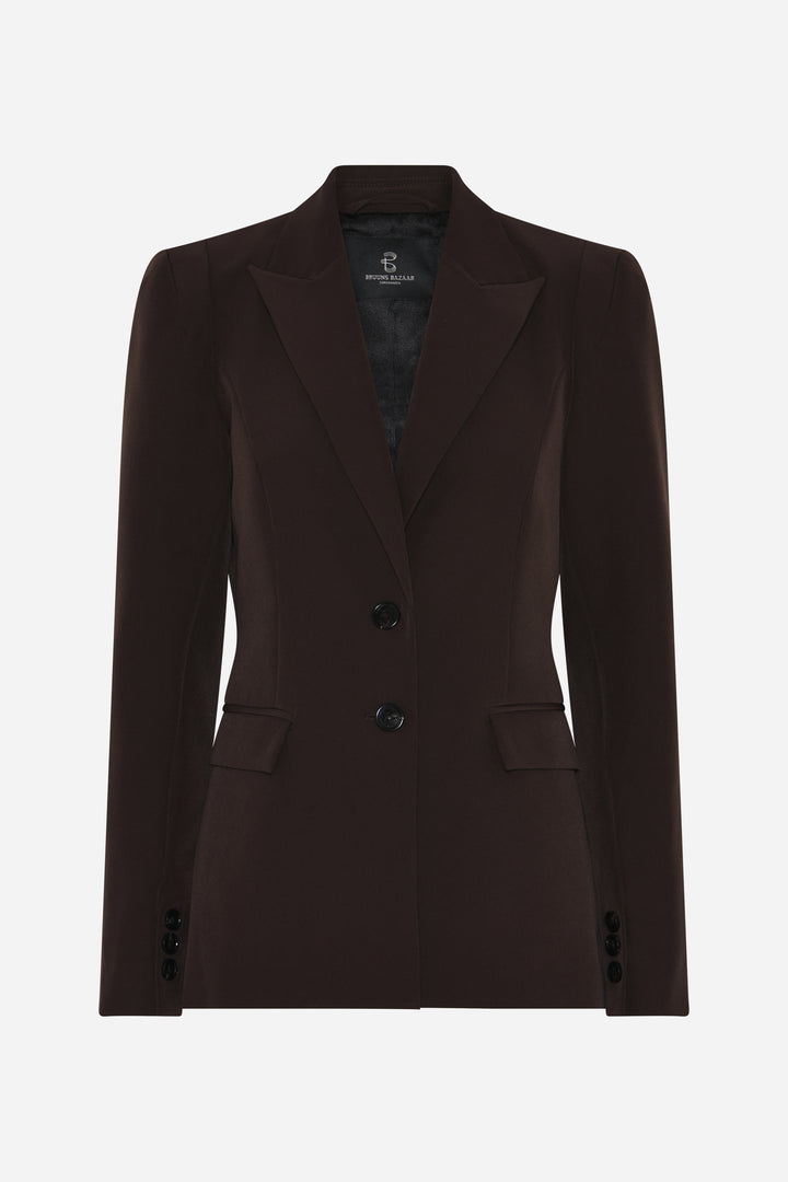 Bruuns Bazaar Women RubySusBBSora blazer Blazere Dark Brown