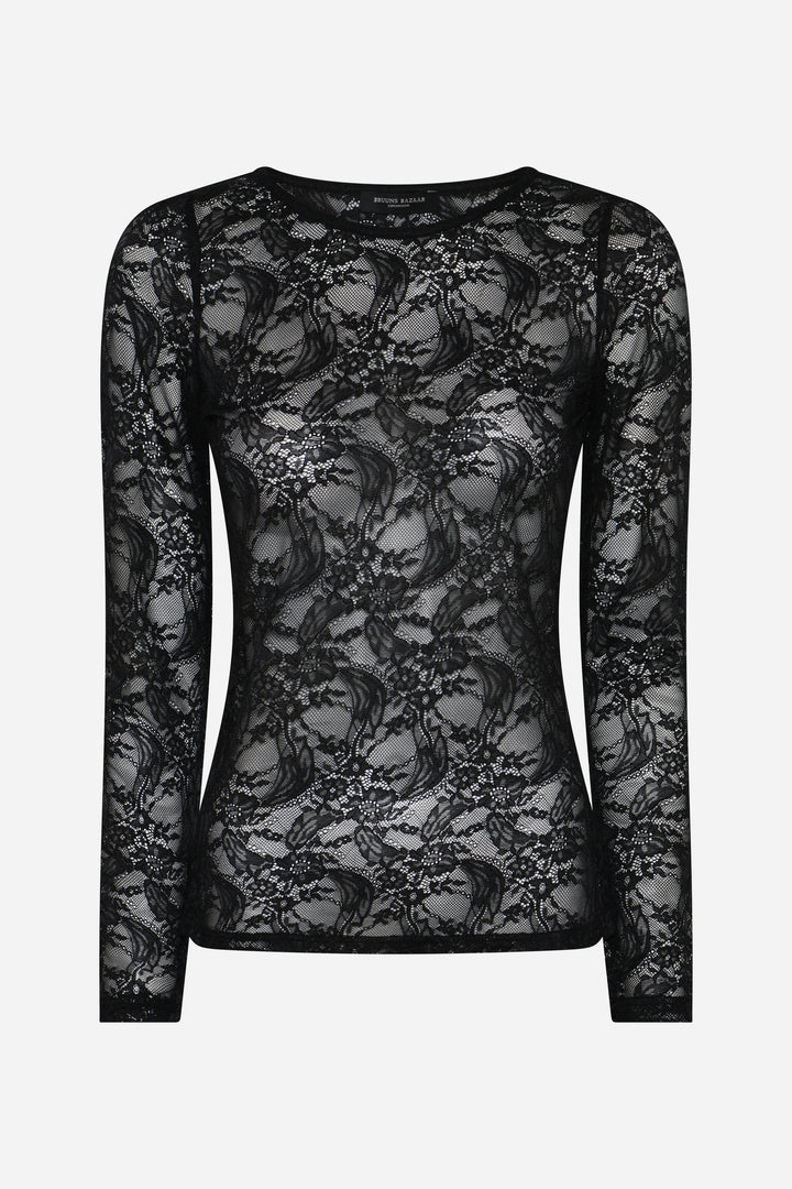 Bruuns Bazaar Women SeliniaBBRound neck bluse Bluser Black