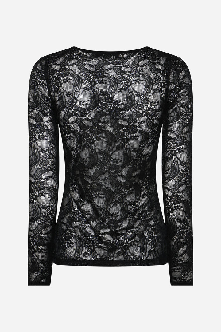 Bruuns Bazaar Women SeliniaBBRound neck bluse Bluser Black