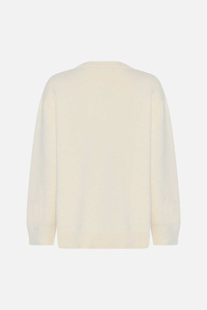Bruuns Bazaar Women SimonaBBCaili strikket cardigan Strik Snow White