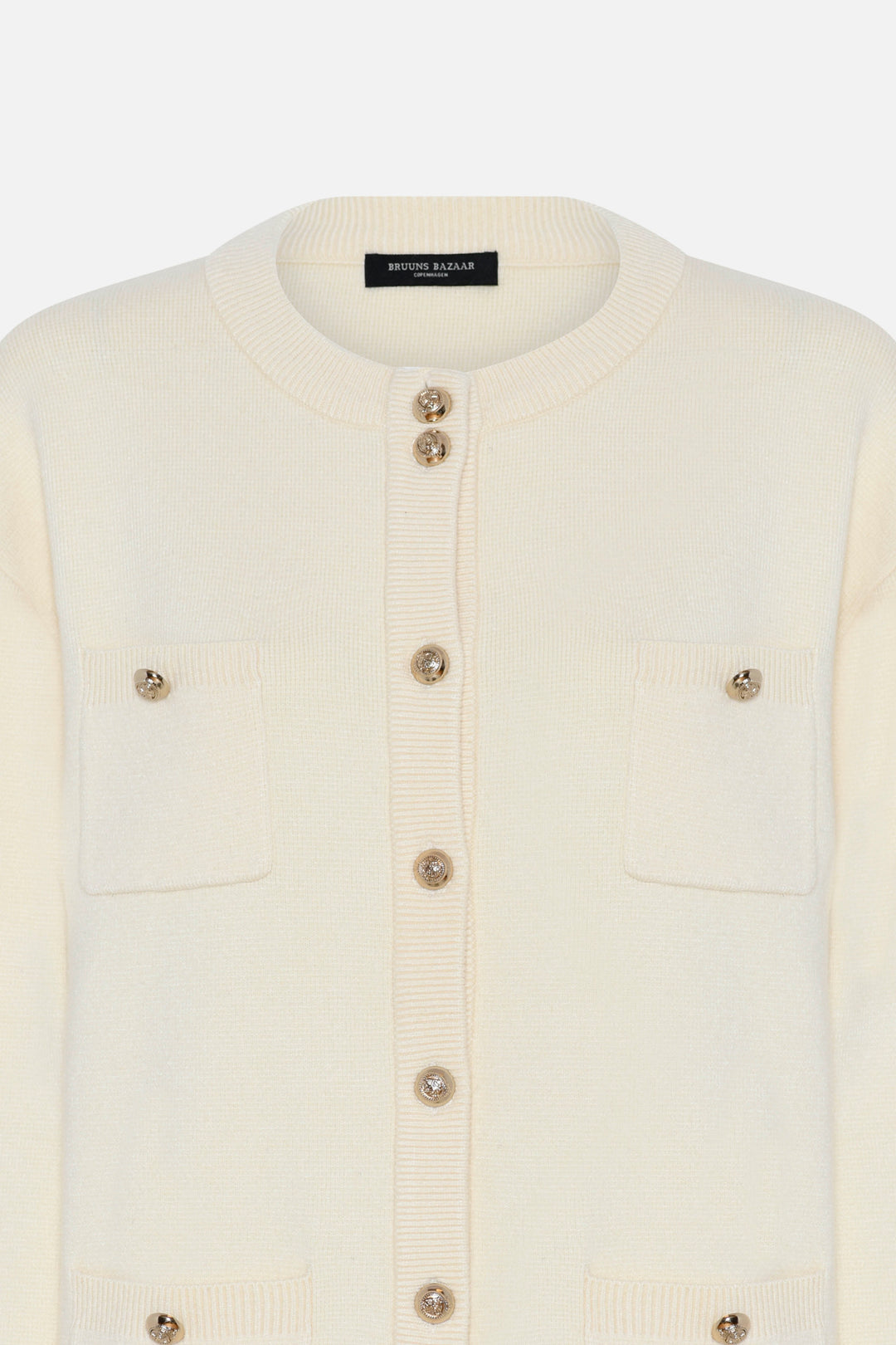 Bruuns Bazaar Women SimonaBBCaili strikket cardigan Strik Snow White