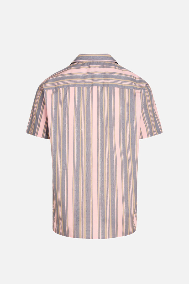 Bruuns Bazaar Men SkyBBHomer shirt Skjorter Striped flamingo